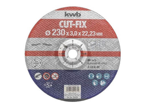 [90078630 492644] kwb Trennscheibe CUT-FIX, Metall Ø 230 x 3.0 mm