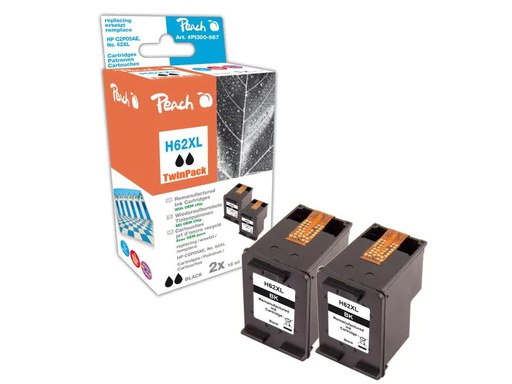 [90078641 464961] Peach Tinte HP Nr. 62XL (C2P05AE) Black
