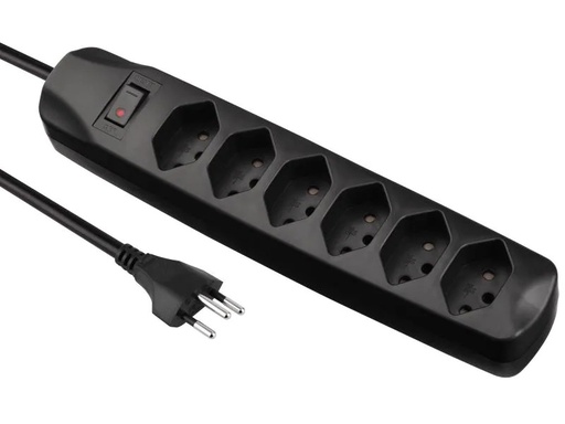[90078798 679471] FURBER.power Steckdosenleiste 6x T13 mit Schalter