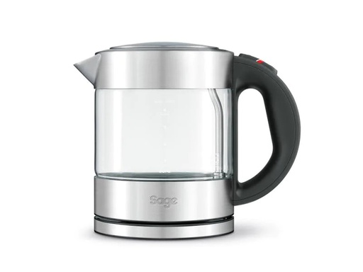 [90078871 903313] Sage Wasserkocher Compact Kettle Pure 1 l, Silber/Transparent