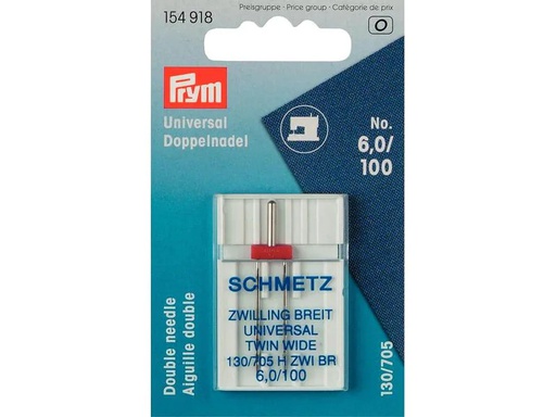 [90078877 1174963] Prym Nähmaschinennadel Universal Nr. 100 Doppel, 1 Stück