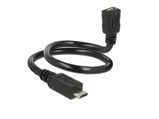 [90078890 526555] Delock USB-OTG-Kabel ShapeCable Micro-USB B - Micro-USB B 0.35 m