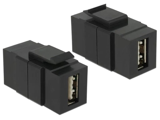 [90078981 602921] Delock Keystone-Modul USB2.0, A – A, easy Schwarz
