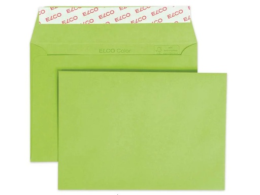 [90079055 1132478] ELCO Couvert Color C6, Keine Fenster, 25 Stück, Grün
