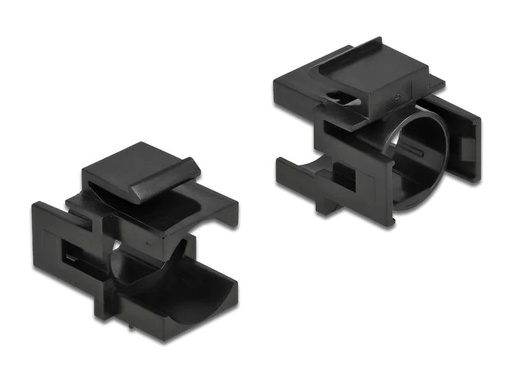 [90079067 1192220] Delock Keystone-Modul 12.5 mm Durchführung, schwarz 4er-Pack