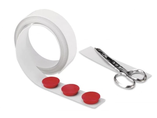 [90007913 1072915] Magnetoplan Magnetband 3.5 cm x 5 m, selbstklebend, Weiss