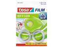 tesa Abroller Eco & Clear Mini 19 mm x 10 m, Grün/Transparent