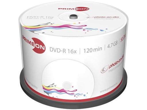 [90079407 355453] Primeon DVD-R 4.7 GB, Spindel (50 Stück)