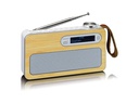 Lenco DAB+ Radio PDR-040 Bambus/Weiss