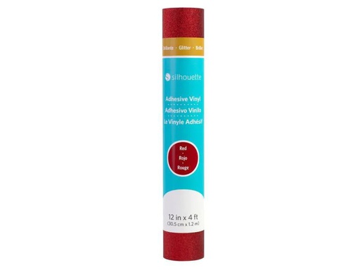 [90079553 780599] Silhouette Vinylfolie Glitter 30.5 Rot