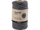Creativ Company Baumwollgarn Makramee Rope 330 g, Grau