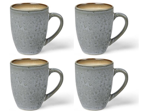 [90079731 1015186] Bitz Kaffeetasse 300 ml, 4 Stück, Grau/Crème