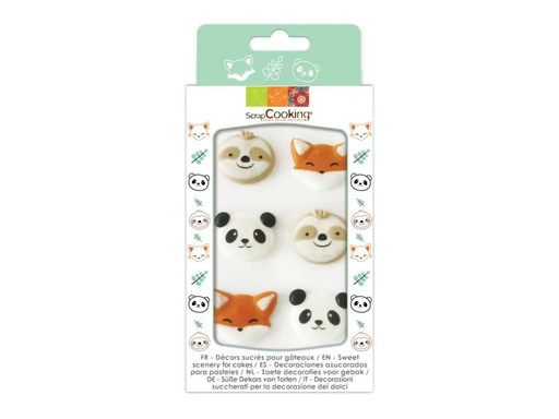 [90079867 970250] ScrapCooking Zuckerdekore Süsse Tiere 6 Stück