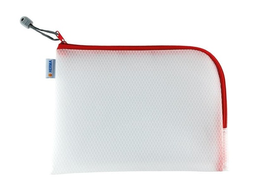 [90079873 1161010] HERMA Etui Mesh Bag 26 x 20 cm, Rot/Weiss
