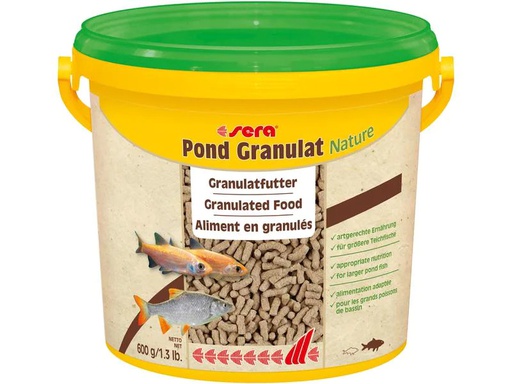 [90079885 734012] sera Teichfutter Pond Granulat Nature, 3800 ml, 600g
