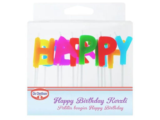 [90079927 562346] Dr.Oetker Kerze Happy Birthday 13-teilig