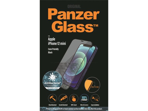 [90079961 1106423] Panzerglass Displayschutz Case Friendly AB iPhone 12 mini