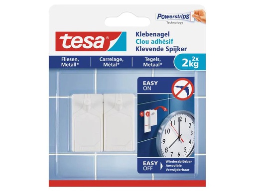[90079989 491940] tesa Klebenagel 2 kg für Fliesen + Metall
