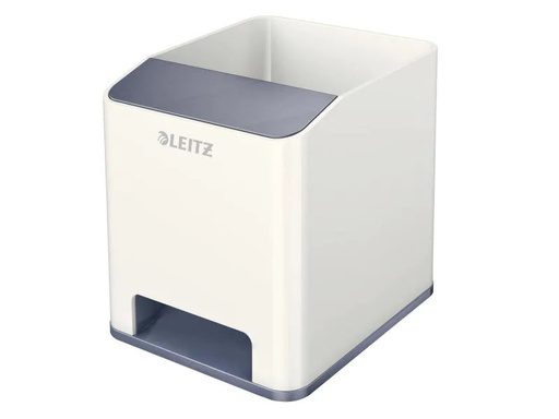 [90080035 627580] Leitz Stiftehalter Wow Sound Duo Color Weiss
