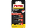 Pattex Sekundenkleber Mini Trio 3 Stück, Transparent