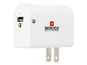 SKROSS USB-Wandladegerät US QC3.0 USB-A, 18 W, Weiss