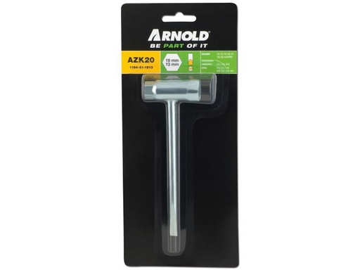 [90080127 823753] Arnold Zündkerzenschlüssel AZK20 13 x 19 x 60 mm