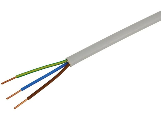 [90080138 855176] STEFFEN Installationskabel TT FE0 3x 1.5 mm2 50 m Halogenfrei Grau