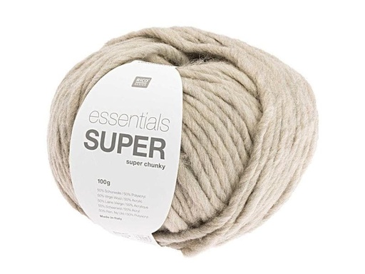 [90080203 945155] Rico Design Wolle Essentials Super Super Chunky 100 g Nature