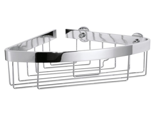 [90080221 960543] tesa Bad-Utensilienhalter Aluxx Eckablagekorb, Silber