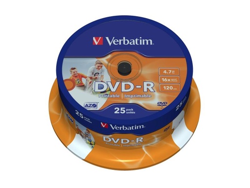 [90080224 38388] Verbatim DVD-R 4.7 GB, Spindel (25 Stück)