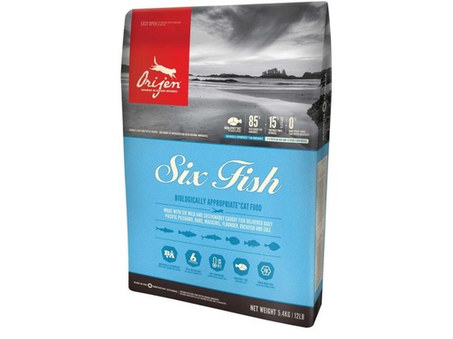 [90080290 1024558] Orijen Trockenfutter Cat Six Fish 5.4 kg