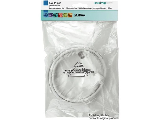 [90008015 328849] Axing Antennenkabel gewinkelt 1,5m