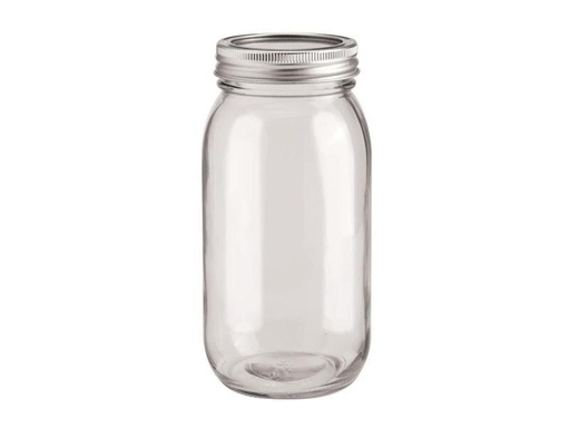 [90080399 632083] Glorex Glas mit Deckel Lili Rose 650 ml 1 Stück