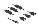 Delock USB-Kabel USB-A Stecker zu 3x USB-A Buchse Mit Schalter