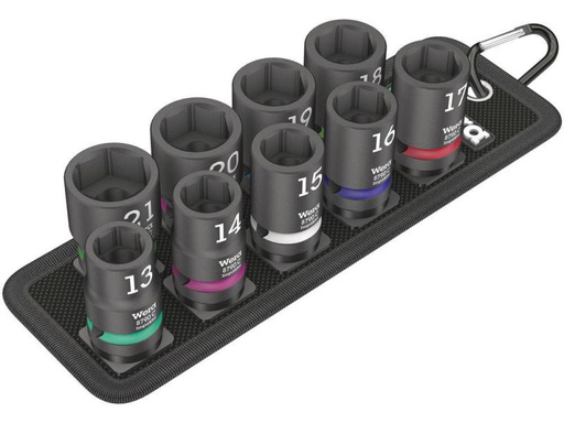 [90080594 986306] Wera Stecknuss Satz Belt C Impaktor 1, 1/2 10-teilig