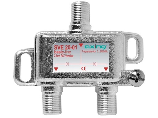 [90080929 705752] Axing 2-fach SAT-Verteiler SVE 20-01 52400 MHz, DC