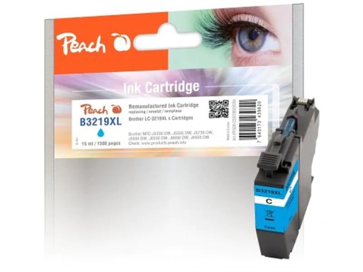 [90080933 1142493] Peach Tinte Brother LC-3219XL Cyan
