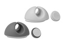 Delock Kabelhalter 6.5 mm 2x3 Stück, grau&weiss