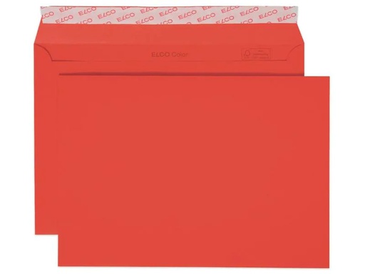 [90008106 1132491] ELCO Couvert Color C5, Keine Fenster, 25 Stück, Rot
