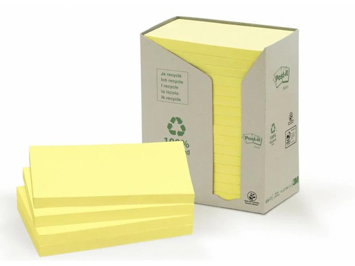 [90081276 1059066] Post-it Notizzettel Post-it Recycling Notes 7.6 cm x 12.7 cm Gelb