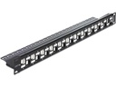 Delock Patchpanel 24 Port, Keystone 19-Rack versetzt