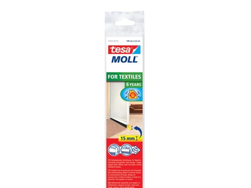 [90081402 339101] tesa Türdichtschiene MOLL Textiles 1 m x 43 mm