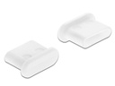 Delock Blindstecker/Staubschutz USB-C 10 Stück Weiss ohne Griff