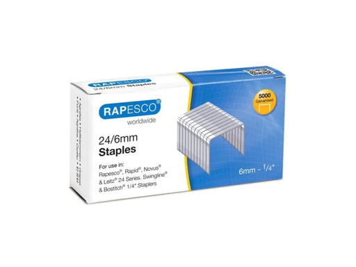 [90081454 928348] Rapesco Heftklammer 24/6 5000 Stück