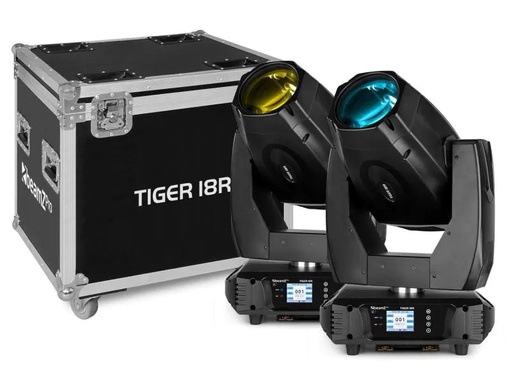 [90081491 1040834] BeamZ Pro Moving Head Tiger 18R Set