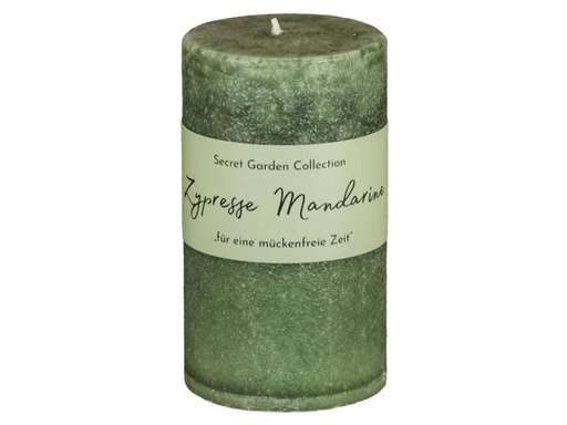 [90081598 1064139] Schulthess Kerzen Zylinderkerze Secret Garden Zypresse Mandarin 12 cm
