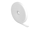 Delock Klettband 10 m x 13 mm Weiss