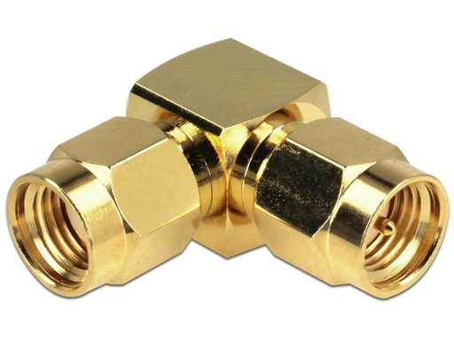 [90081720 856873] Delock Antennenadapter 90°, RP-SMA Stecker (m) - SMA Stecker (m)