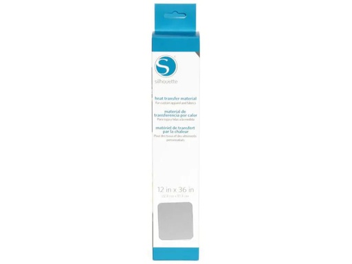 [90081725 346384] Silhouette Aufbügelfolie 30.5 cm x 90 cm Silber, glatt