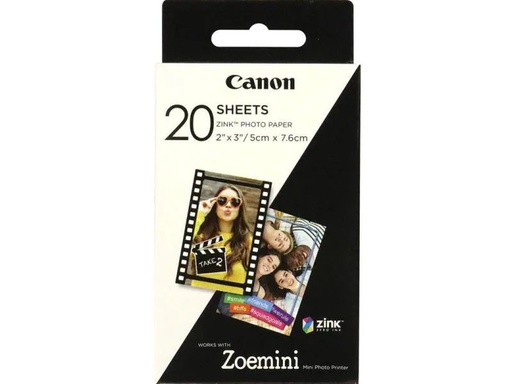 [90081756 878910] Canon Fotopapier ZINK ZP-2030  selbstklebend, 20 Blatt